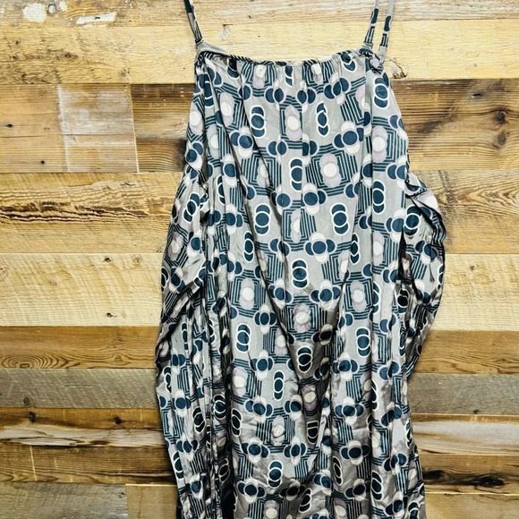 Ted Baker SILK convertible dress US 6/8 halter strapless wrap belt brown lined - Picture 4 of 7